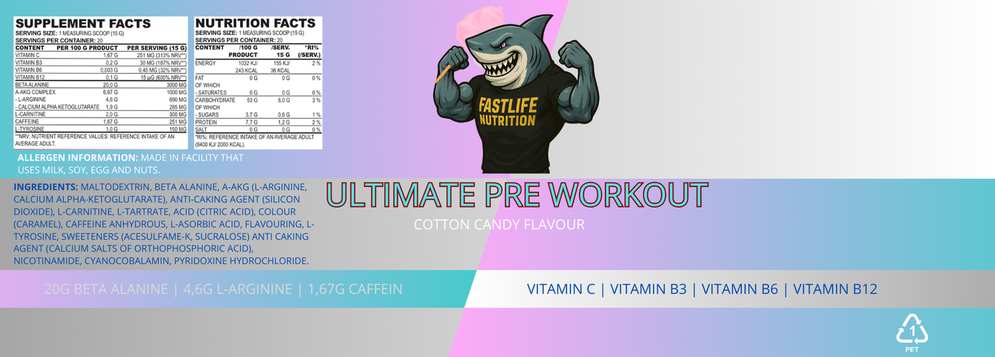 Ultimate pre workout ( cotton candy flavour)