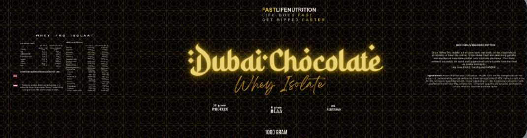 Dubai Chocolate Whey Isolate (Limited Edition)