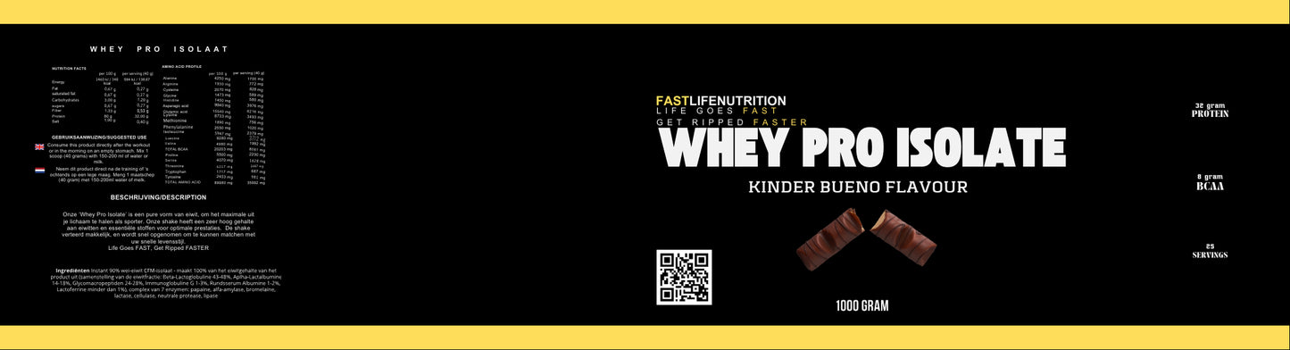 Whey Pro Isolate KinderBueno